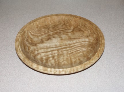 The winning ripple oak platter by Bill Burden